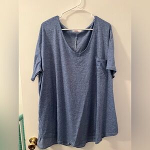 Tunic tee shirt, V neck